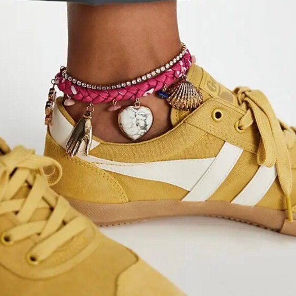 Free People NWT anklet braided band mixed charms or a bracelet - Picture 1 of 9